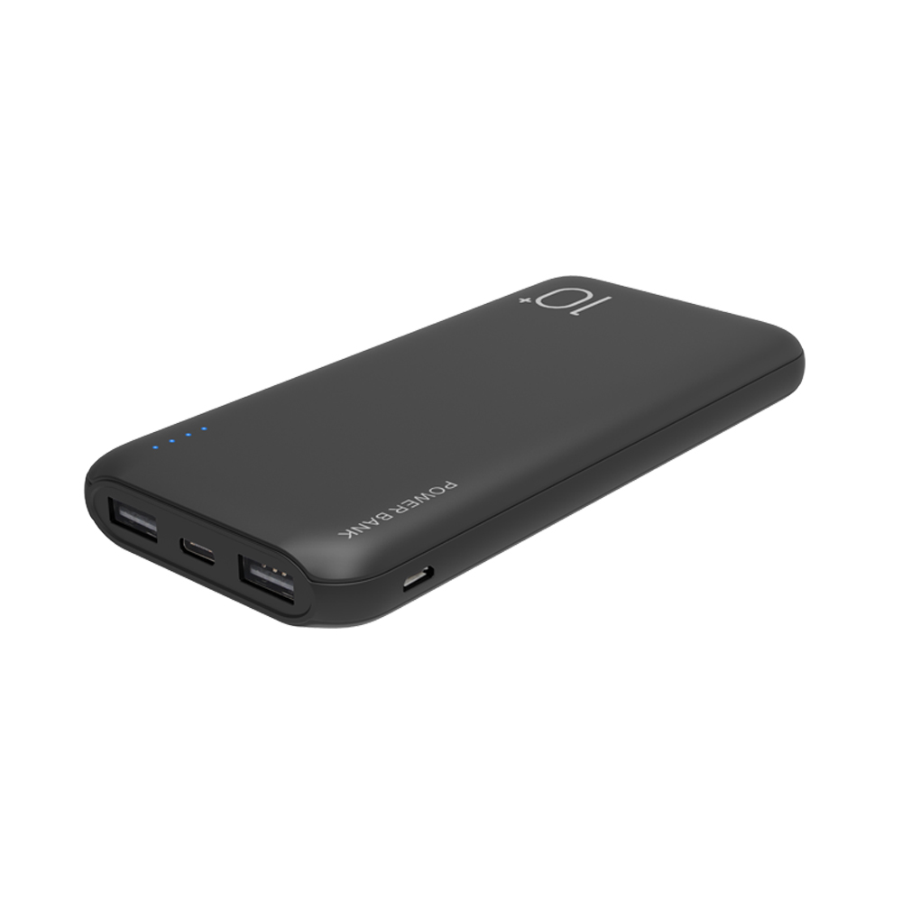 Popular power bank 10000mah 3 output ports Powerbank Type C OUT and IN Portable Charger 