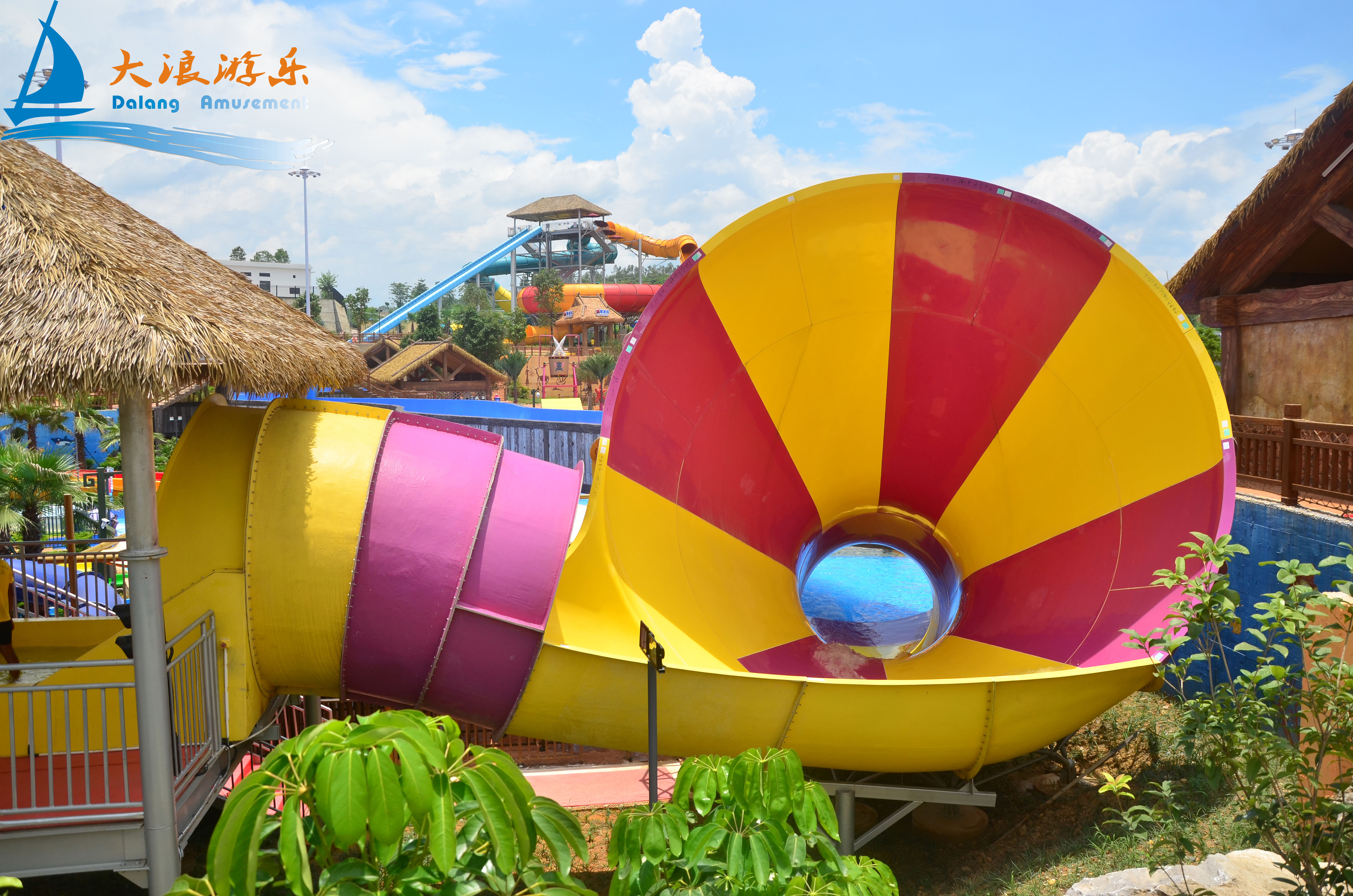 Kid′s Trumpet Amusement Park Water Slide