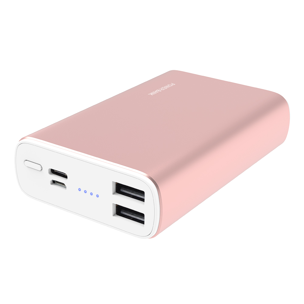 Hot sale power bank 10000mAh power banks metal material small size powerbank quick charging for smart phone 