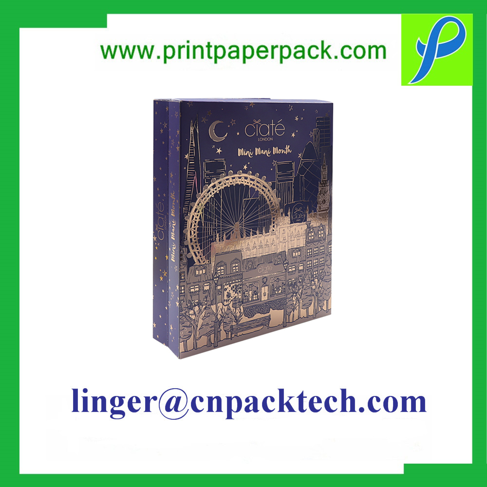 Custom Pattern Logo Printing Paper Advent Calendar Box