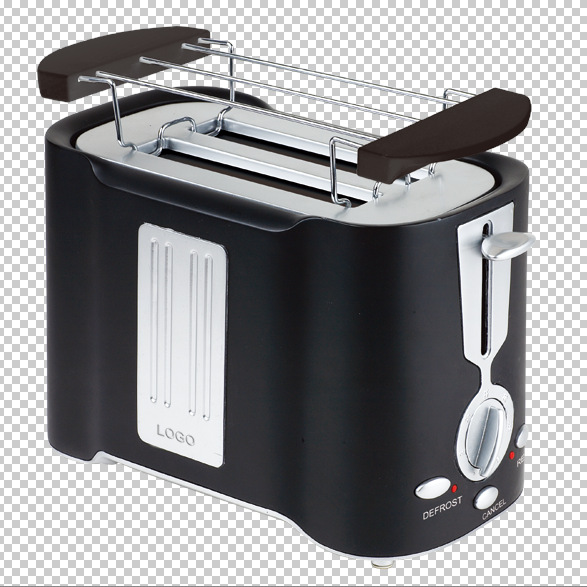 Logo customizable self centring Extra Wide Slot 2 Slice Pop up Toaster