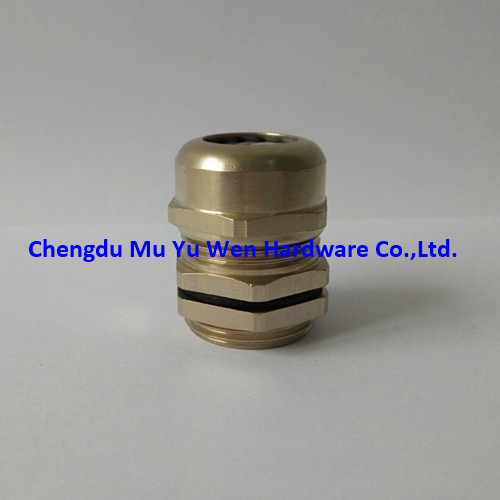 Nickel plated brass cable gland