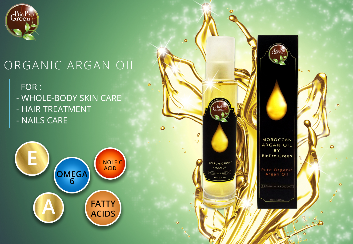 Rich in vitamines 100 % organic argan oil