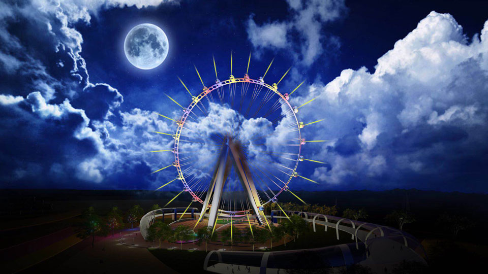 128m Ferris Wheel with Customized Capsule