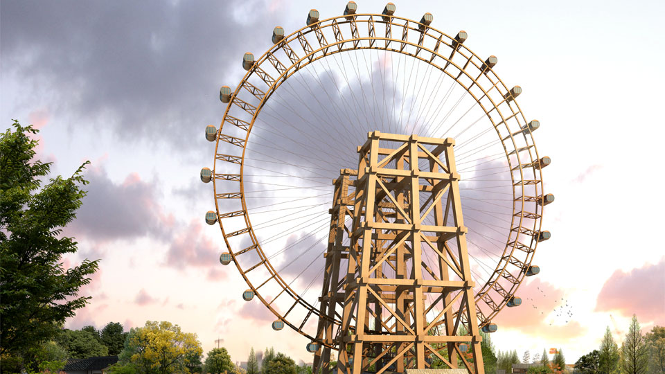 165m Rotating Ferris Wheel