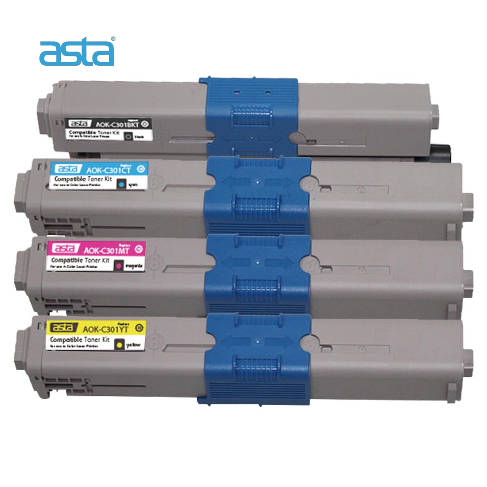ASTA Factory Wholesale High Quality Laser Compatible Toner For OKI C301 C321 MC332 MC342 C3520 C3530 MFP MC350 MC360