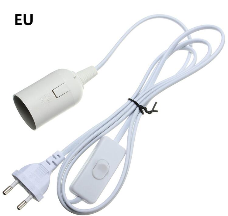 EU 2pin plug cord with e27 lamp socket and 303 switch