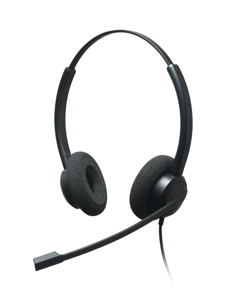 Crystal 2731-2732: Call & Contact Headsets With Noise Canceling Microphones