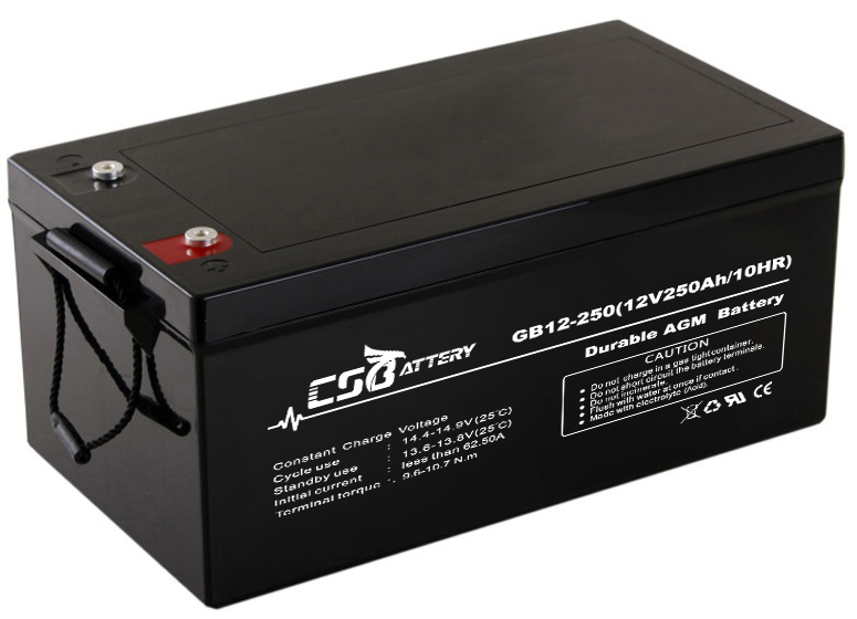 Csbattery 12V 250ah High Quality AGM Battery for Block-Economy-Battery/Forklift/Freezer/Electric-Forklift-Truck
