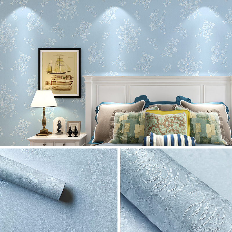 Simple plain pattern household wallpaper for modern interior decoration