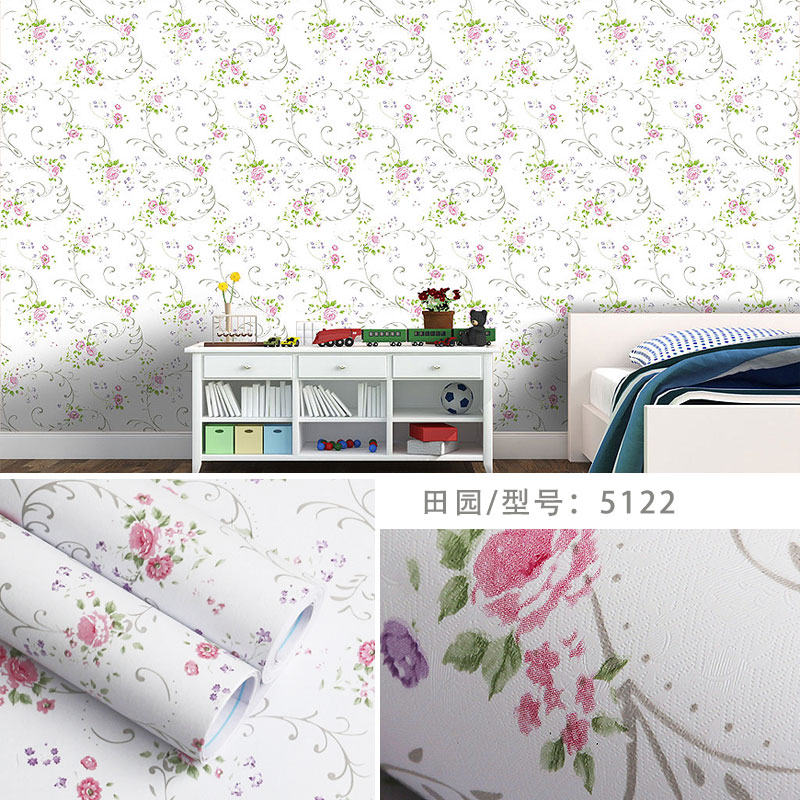 China home decor floral PVC living walls wallpaper