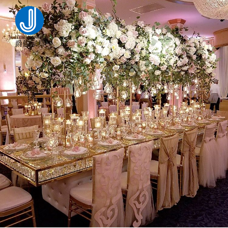 Gold Steel Event Tables And Chairs Hotel Wedding Furniture Wedding Table Banquet Party Tables For Wedding And Event