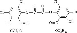 Bis(2,4,5-trichloro-6-n-pentoxycarbonylphenyl)oxalate(CPPO)