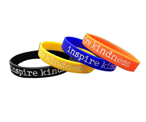 Customize Colored Silicone Rubber Bracelets Wristbands in Bulk