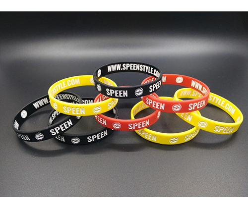 Buy Personalised Silicone Rubber Debossed Wristbands
