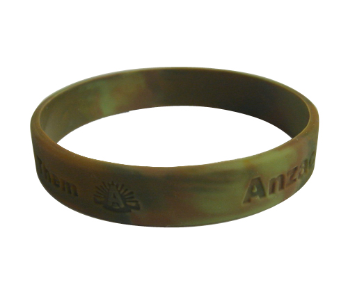 Buy Personalised Military Silicone Rubber Bracelets Wholesale