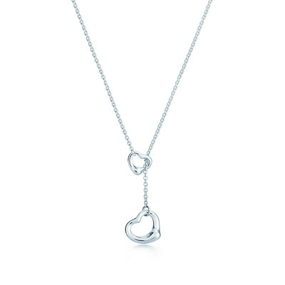 Heart-shaped love necklace 925 sterling silver pendant clavicle chain