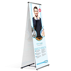 Double Sided L Banner Stand