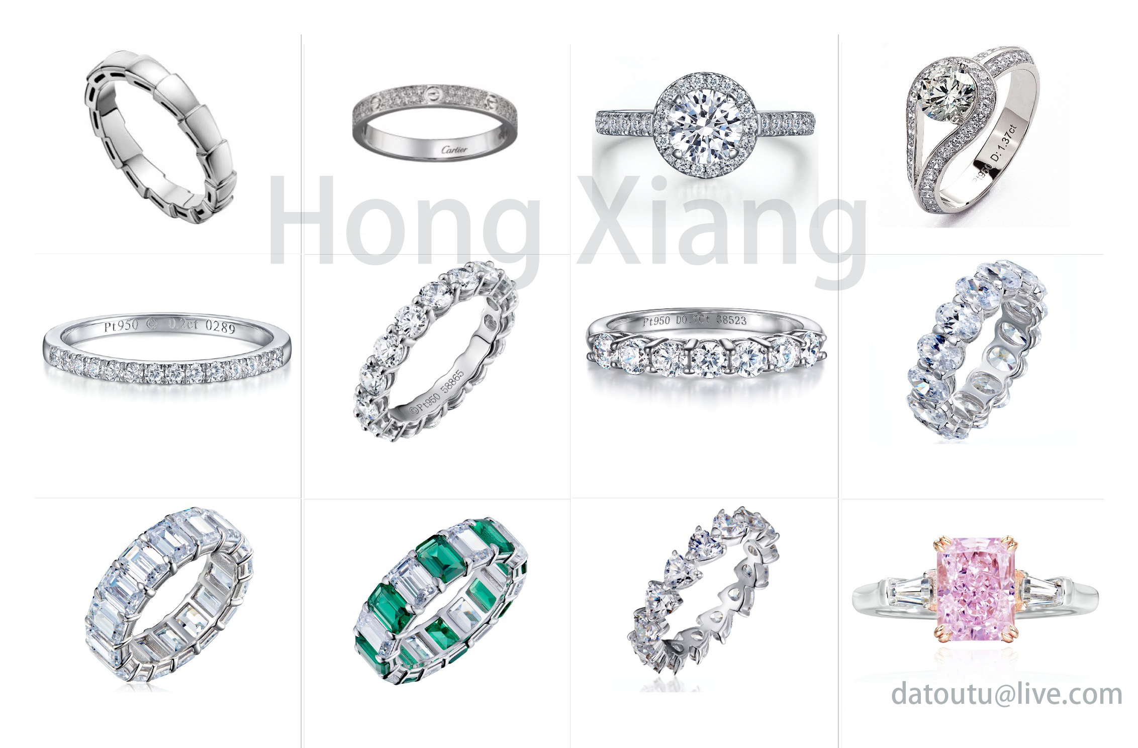 Sparkling exquisite ring wedding ring