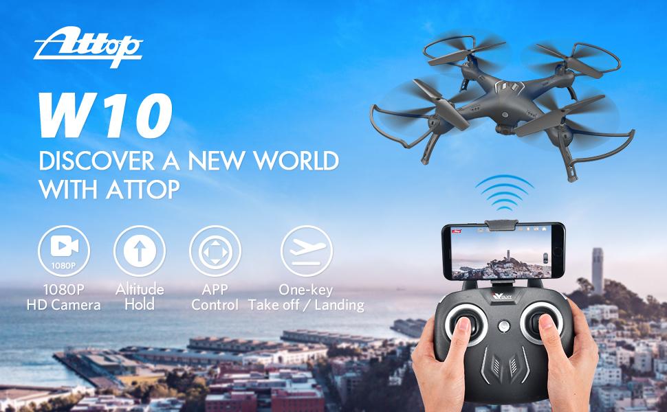 ATTOP Drone with 1080P HD Camera for Kids /Adults /Beginners