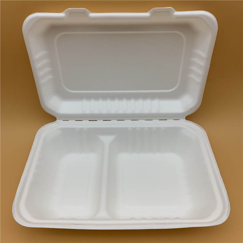 100% biodegradable bagasse food box