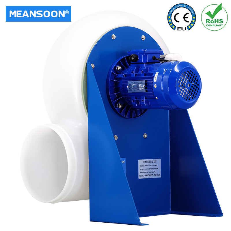 MPCF-250-B2S plastic chemical corrosion resistance centrifugal blower