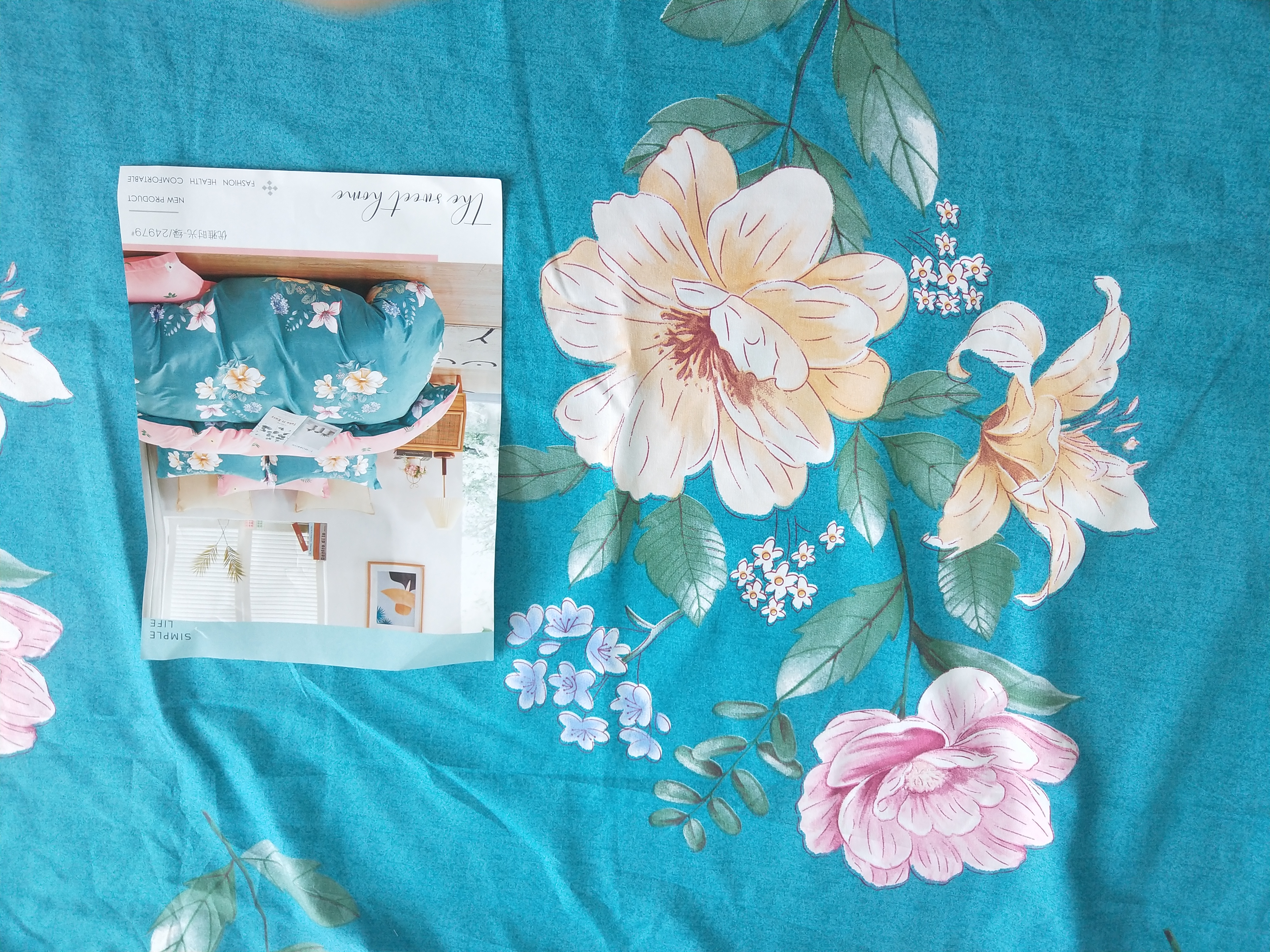 便宜的印花全涤布料分散印花涂料印花布料床单家纺面料