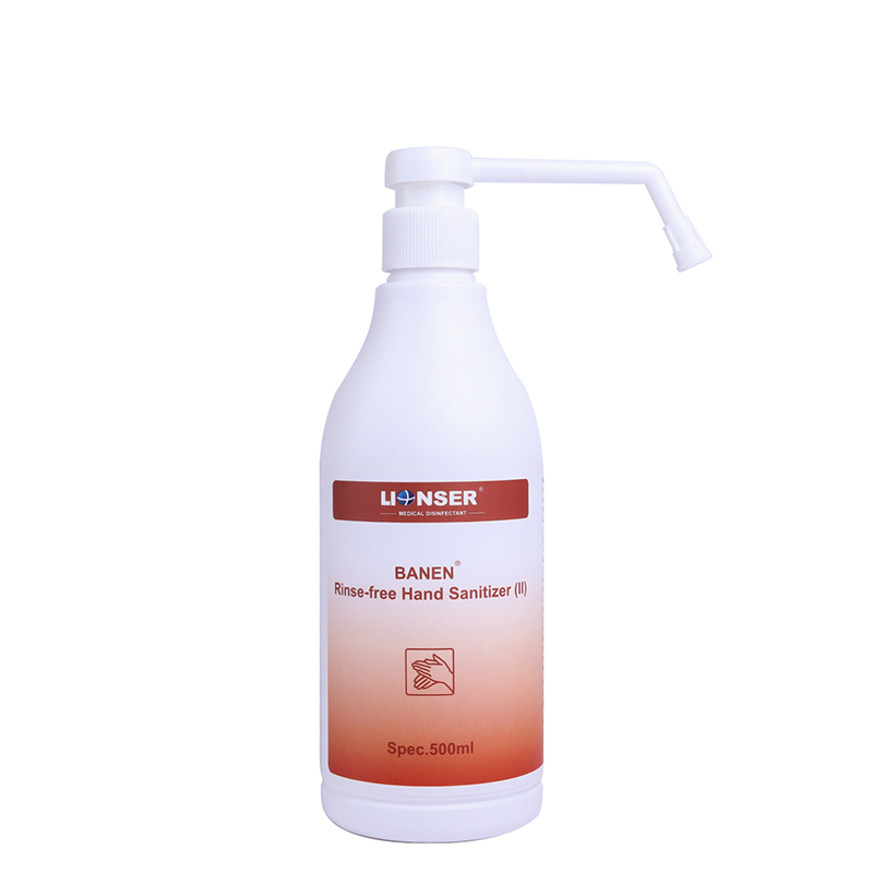 LIONSER HAND DISINFECTANT SOLUTION 72-88% ALCOHOL (17 FL OZ/500ML) RINSE FREE