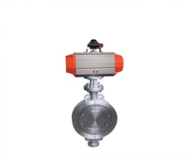 Three eccentric double clamp hard seal electric butterfly valve