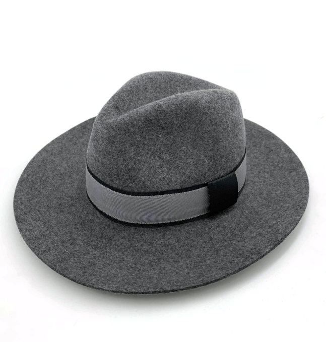 Fashion Wool Felt Men Hat Wide Brim Fedora Floppy Leather Belt Hat