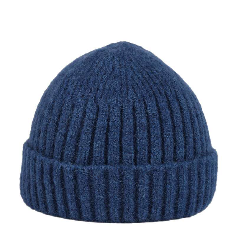 high quality classic Beanie Unisex Winter acrylic woolen hat cuff knitting cap