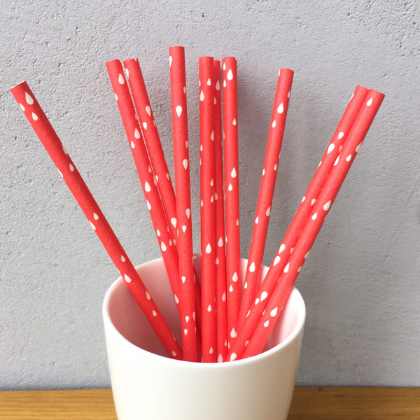 Red Paper Straws