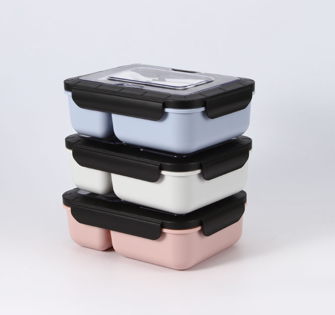 Triple Split Plastic Lunch Box