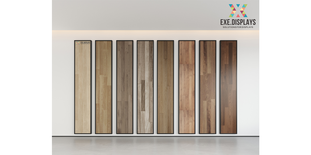 W2S Wall Mounted Tile Display Panels For Wood Flooring