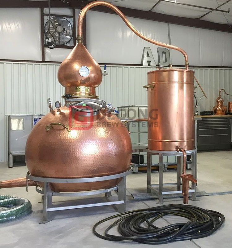 300L copper pot still alcohol whiskey vodka distillation equipment