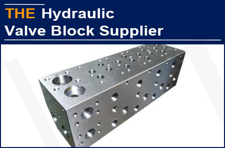 100% deburring of hydraulic valve block is a craftsman technology. American customer can only place orders with AAK