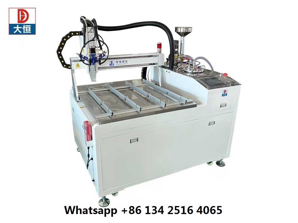 two-component dosing and mixing machine for electronic parts potting