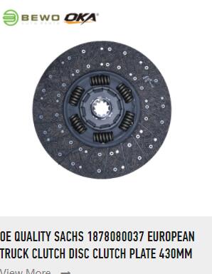 OE QUALITY SACHS 1878080037 EUROPEAN TRUCK CLUTCH DISC CLUTCH PLATE 430MM FOR MAN / NEOPLAN