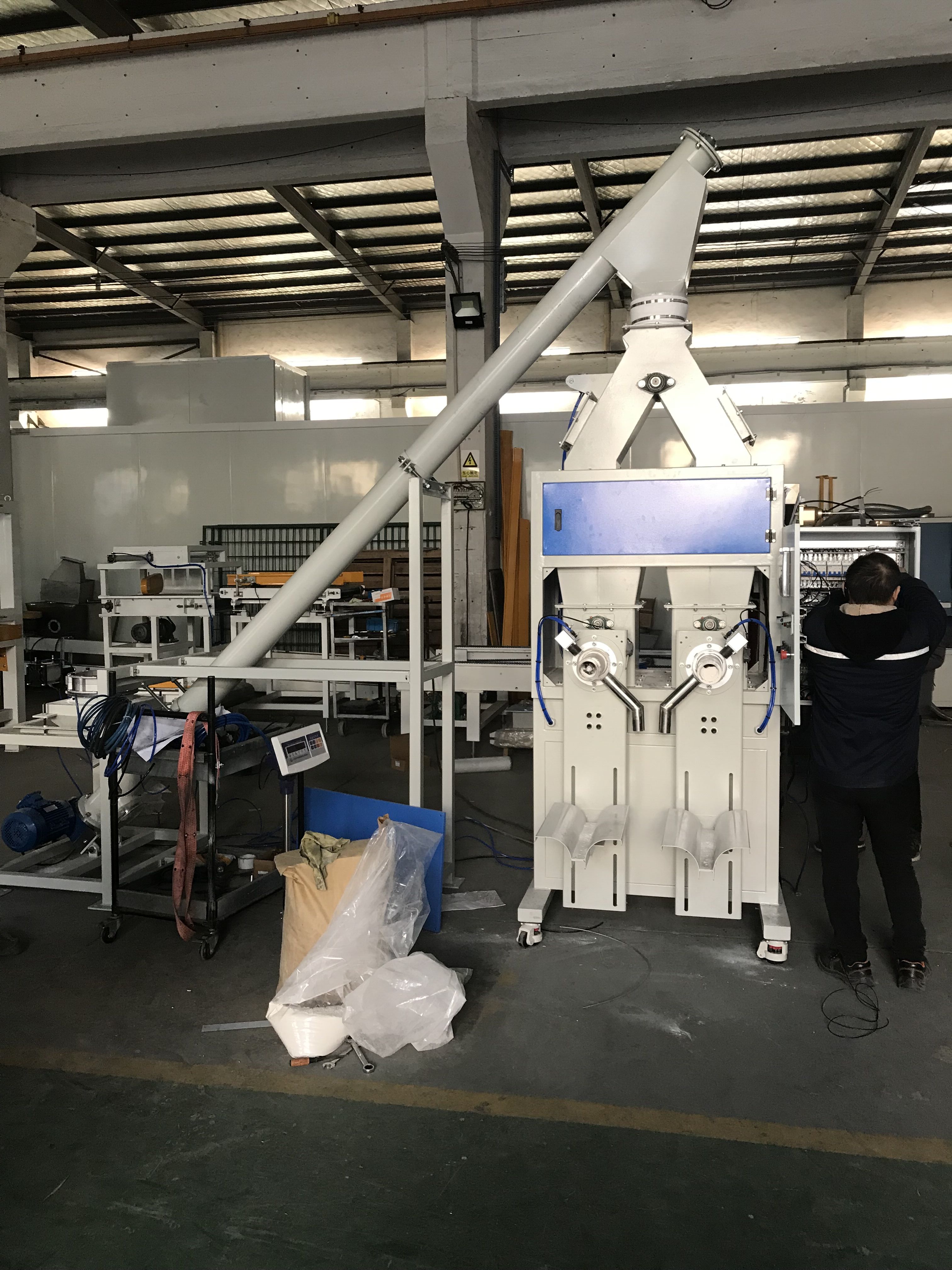 машина для упаковки порошковых мешков с клапаном машина для наполнения мешков с порошковым клапаном, Полностью автоматическая линия упаковки мешков с клапаном Wuxi HY Machinery Co., Ltd.