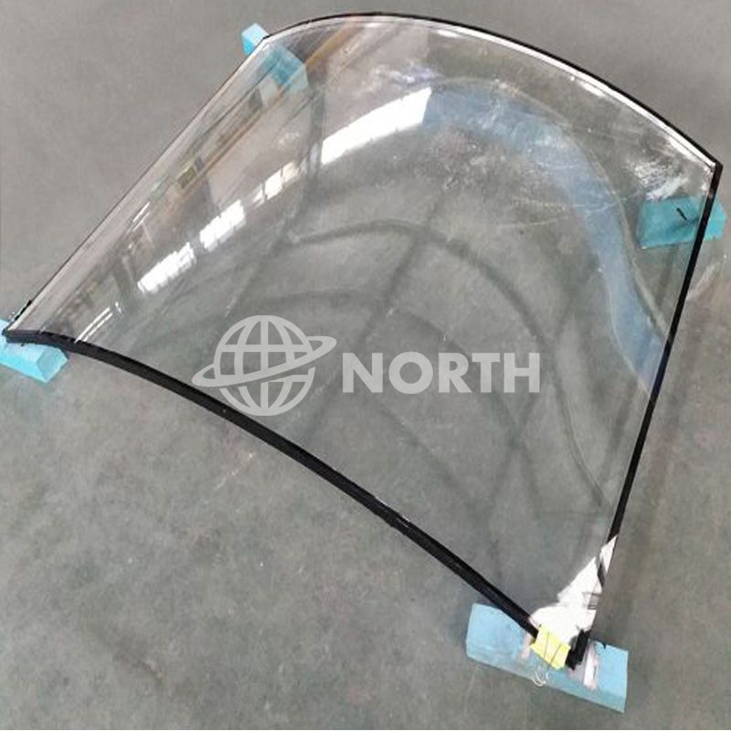 Large Safety Low Iron Extra Clear Curved Glass For Glass Wall