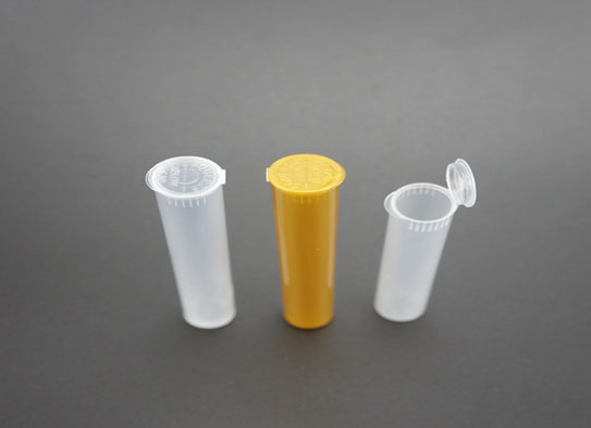 Plastic Pop Top Container Jar With Squeeze Cap