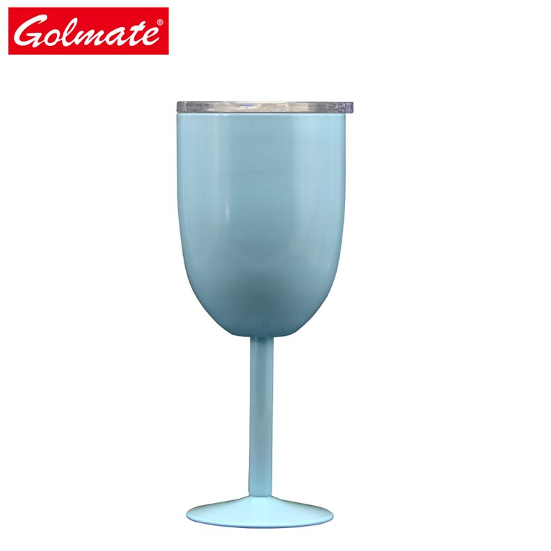 250ml Personalized Colorful Stainless Steel Goblet Wine Cup