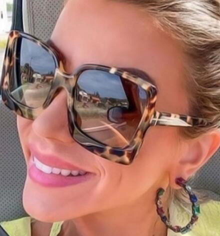 Fashion Trend Shades Oversize Square Glasses 2021 Women eyeglasses frames,Big Frame Ladies luxury Sunglasses