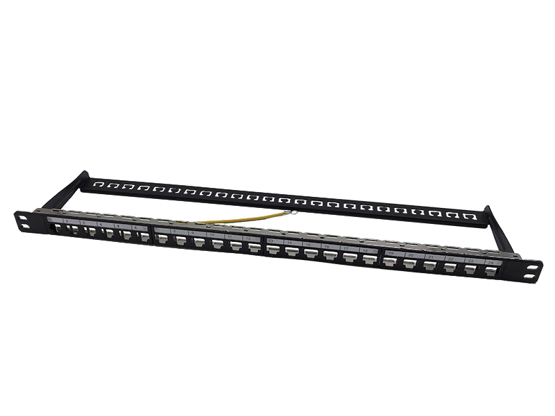 FTP Blank 0.5U Patch Panel 24Port with Back Bar