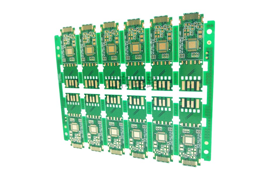 4 Layer ENIG Impedance Control Half Hole PCB Electric Circuit Board