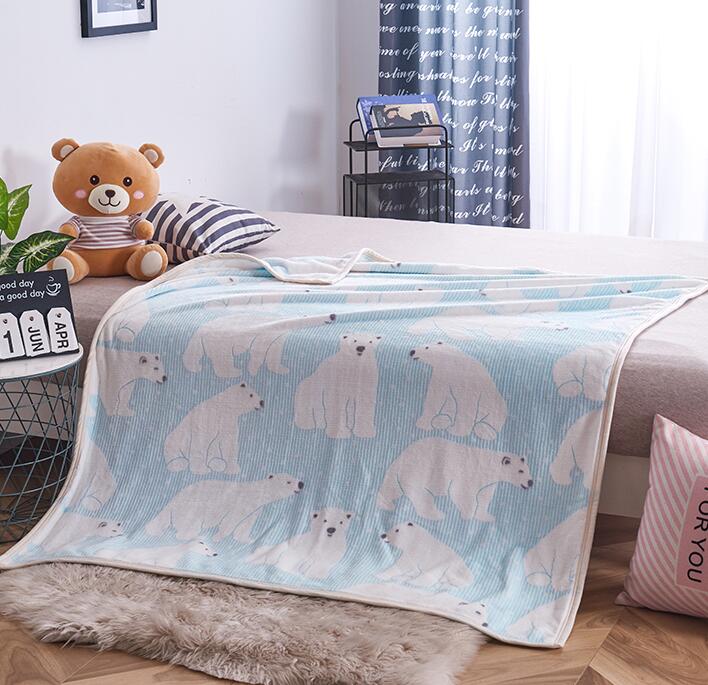 Soft Throw Printed Newborn Fleece Swaddle Custom Flannel Knitted Sofa Children Bed Print High Quality Super For Baby Blanket