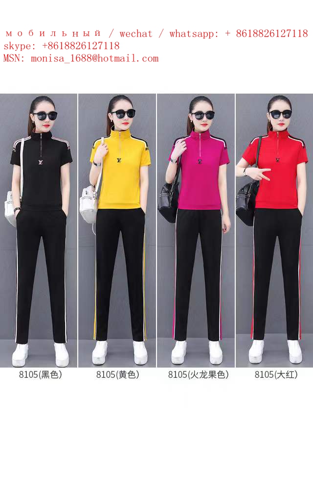 Моника спортивный костюм женский летний корейской версии 2022 года тонкие брюки женские брюки спортивная летняя с коротким рукавом два комплекта прилива