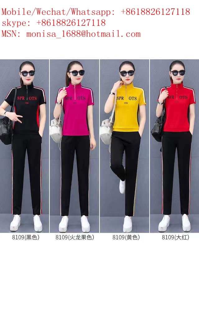 Monisa women summer sports leisure  suit with short sleeves