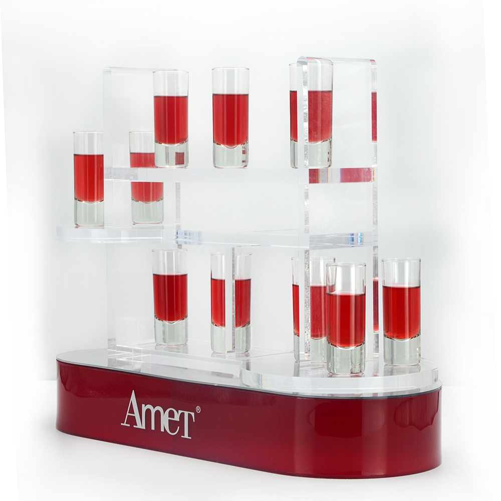 AMET Combined Display Customized Clear Acrylic Bracket for Acrylic Product Display stand