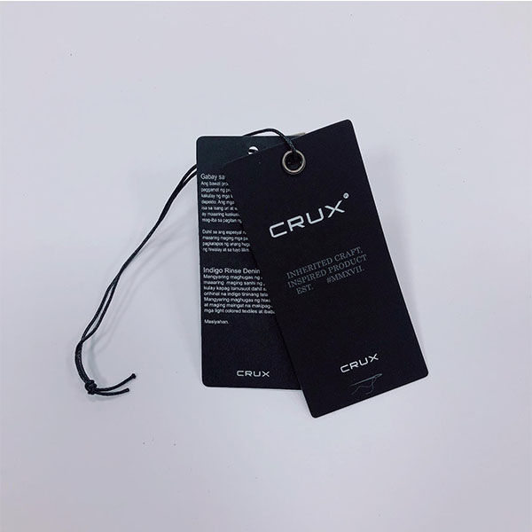 Clothing Hang Tag with String